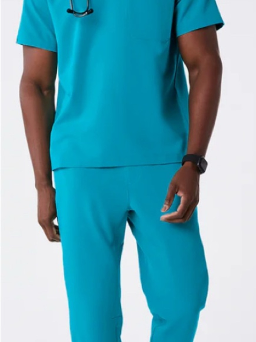Figs Men's Teal Medical Scrub Top